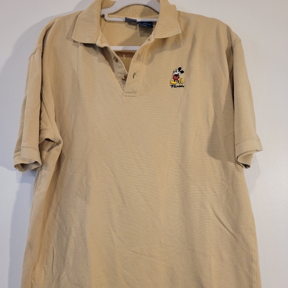 Disney Men's Tan Polo Shirt - Picture 1 of 6